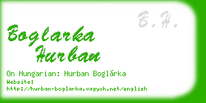 boglarka hurban business card